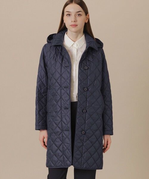 MACKINTOSH LONDON / マッキントッシュ ロンドン その他アウター | キルティングタフタフーデットコート(ネイビー)