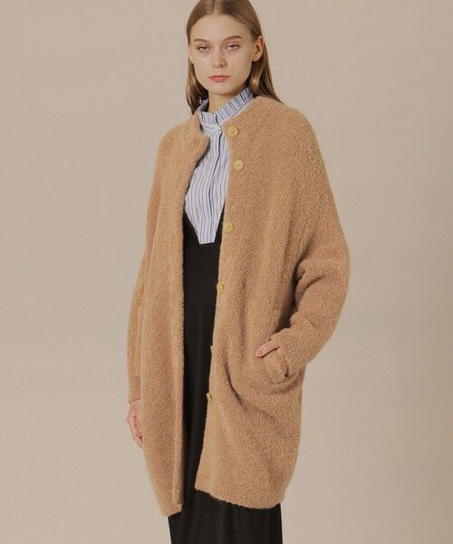 MACKINTOSH LONDON/マッキントッシュ ロンドン アルパカループロングカーディガン ブラウン 38 MACKINTOSH LONDON/マッキントッシュ ロンドン アルパカループロングカーディガン ブラウン 38