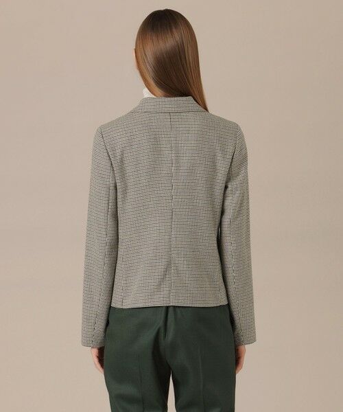 MACKINTOSH LONDON / マッキントッシュ ロンドン ノーカラージャケット | 【婦人画報11月号掲載】レーヨンウールハウンドトゥースジャケット | 詳細5