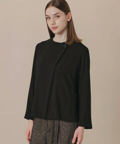 MACKINTOSH LONDON / マッキントッシュ ロンドン  ノーカラージャケット | パウダリーソフトジョーゼットジャケット