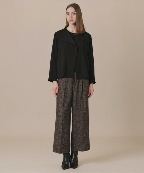 MACKINTOSH LONDON / マッキントッシュ ロンドン  ノーカラージャケット | パウダリーソフトジョーゼットジャケット | 詳細3