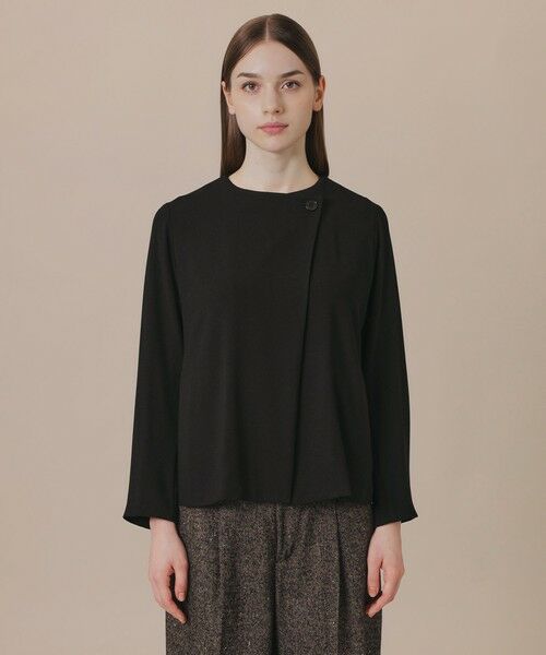 MACKINTOSH LONDON / マッキントッシュ ロンドン  ノーカラージャケット | パウダリーソフトジョーゼットジャケット | 詳細4