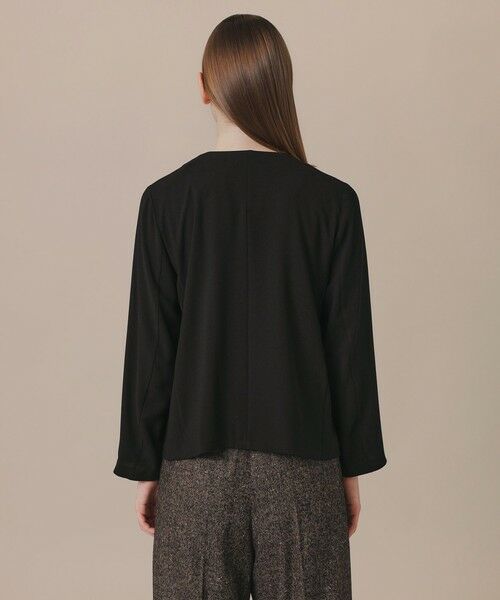 MACKINTOSH LONDON / マッキントッシュ ロンドン  ノーカラージャケット | パウダリーソフトジョーゼットジャケット | 詳細6