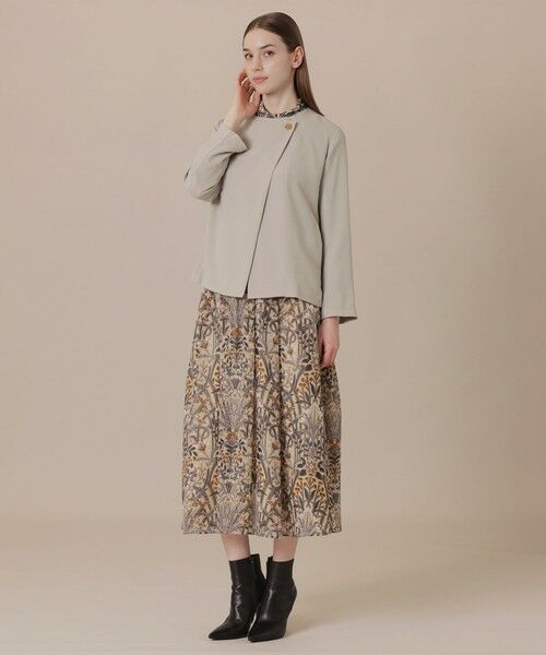 MACKINTOSH LONDON / マッキントッシュ ロンドン  ノーカラージャケット | パウダリーソフトジョーゼットジャケット | 詳細2