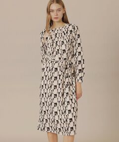 MACKINTOSH LONDON / マッキントッシュ ロンドン  ロング・マキシ丈ワンピース | 【婦人画報11月号掲載】レトロタイルプリントワンピース