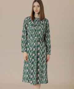 セール】 【婦人画報掲載】ジオメトリックチェーンプリント