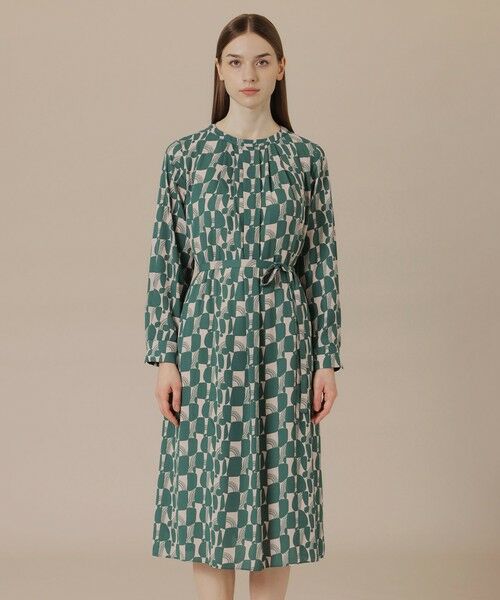 MACKINTOSH LONDON / マッキントッシュ ロンドン ロング・マキシ丈ワンピース | 【婦人画報11月号掲載】レトロタイルプリントワンピース | 詳細5