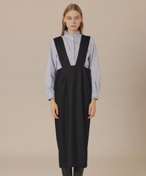 MACKINTOSH LONDON / マッキントッシュ ロンドン ロング・マキシ丈ワンピース | 【婦人画報11月号掲載】ウールサキソニーワンピース(ブラック)