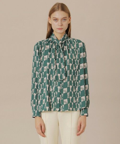 MACKINTOSH LONDON / マッキントッシュ ロンドン  シャツ・ブラウス | 【婦人画報11月号掲載】レトロタイルプリントブラウス | 詳細3