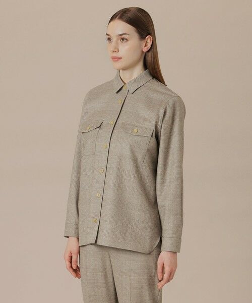 MACKINTOSH LONDON / マッキントッシュ ロンドン  シャツ・ブラウス | ウールサキソニーシャツ | 詳細4