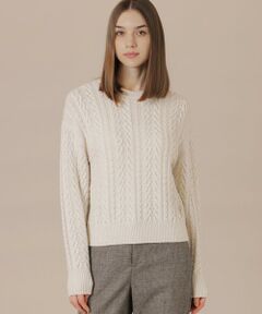 MACKINTOSH LONDON / マッキントッシュ ロンドン  ニット・セーター | 【婦人画報11月号掲載】ブリリアントニットケーブルプルオーバー