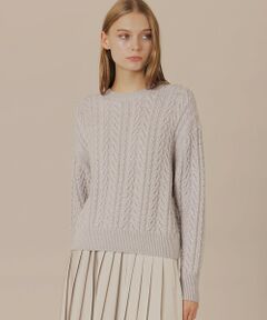 MACKINTOSH LONDON / マッキントッシュ ロンドン  ニット・セーター | 【婦人画報11月号掲載】ブリリアントニットケーブルプルオーバー