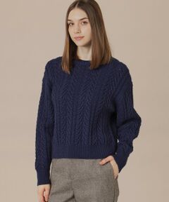 MACKINTOSH LONDON / マッキントッシュ ロンドン  ニット・セーター | 【婦人画報11月号掲載】ブリリアントニットケーブルプルオーバー