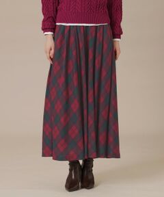 MACKINTOSH LONDON / マッキントッシュ ロンドン  ロング・マキシ丈スカート | 【婦人画報11月号掲載】シアーウールチェックスカート