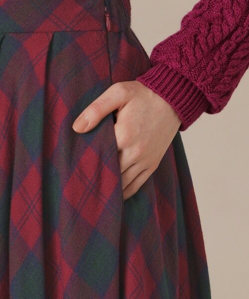 MACKINTOSH LONDON / マッキントッシュ ロンドン  ロング・マキシ丈スカート | 【婦人画報11月号掲載】シアーウールチェックスカート | 詳細6