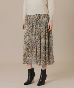 MACKINTOSH LONDON / マッキントッシュ ロンドン  ロング・マキシ丈スカート | ボタニカルウォールプリントスカート