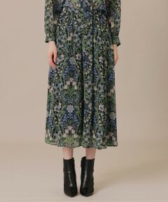 MACKINTOSH LONDON / マッキントッシュ ロンドン  ロング・マキシ丈スカート | ボタニカルウォールプリントスカート