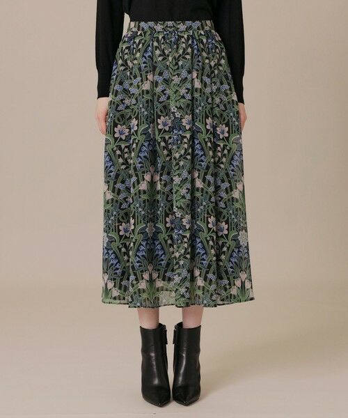 MACKINTOSH LONDON / マッキントッシュ ロンドン  ロング・マキシ丈スカート | ボタニカルウォールプリントスカート | 詳細3