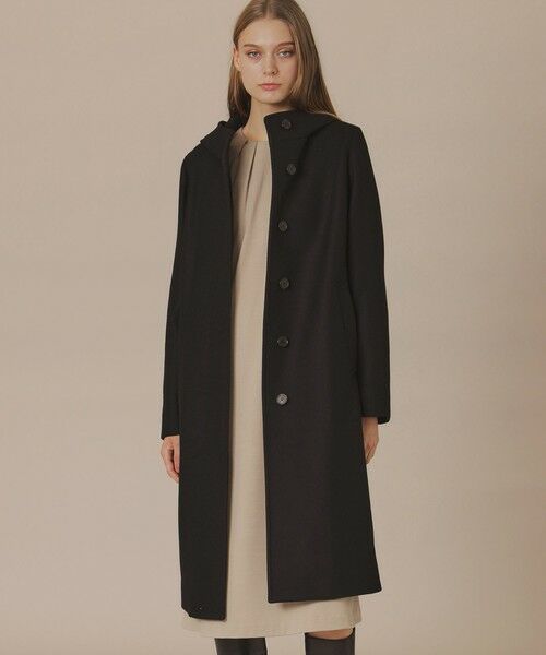 MACKINTOSH LONDON / マッキントッシュ ロンドン その他アウター | 【CHRYSTON/クリストン】ウールダブルクロスメルトンフーデットコート(ブラック)