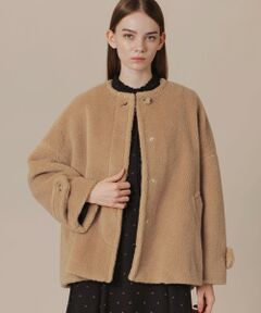 MACKINTOSH LONDON / マッキントッシュ ロンドン  その他アウター | 【WEB・一部店舗限定】【ROSLEY/ロズリー】ウールブレンドボアノーカラーコート
