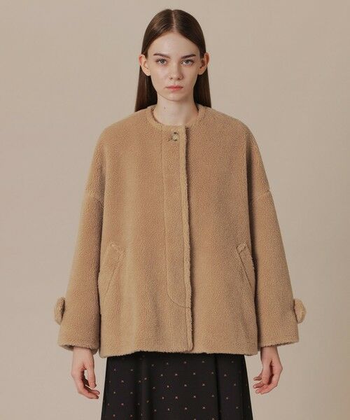 MACKINTOSH LONDON / マッキントッシュ ロンドン  その他アウター | 【WEB・一部店舗限定】【ROSLEY/ロズリー】ウールブレンドボアノーカラーコート | 詳細3