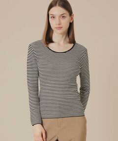 MACKINTOSH LONDON / マッキントッシュ ロンドン  ニット・セーター | 【SUPER FINE LAB.】メルテッドサウラコットンクルーネックプルオーバー