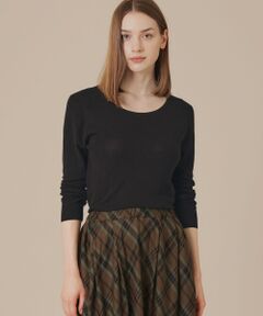 MACKINTOSH LONDON / マッキントッシュ ロンドン  ニット・セーター | 【SUPER FINE LAB.】メルテッドサウラコットンクルーネックプルオーバー