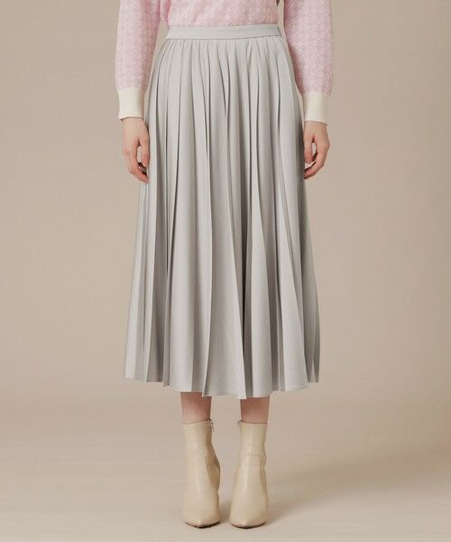 MACKINTOSH LONDON / マッキントッシュ ロンドン  ロング・マキシ丈スカート | 【Precious12月号】ハンマーサテンプリーツスカート | 詳細3