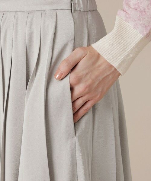 MACKINTOSH LONDON / マッキントッシュ ロンドン  ロング・マキシ丈スカート | 【Precious12月号】ハンマーサテンプリーツスカート | 詳細6