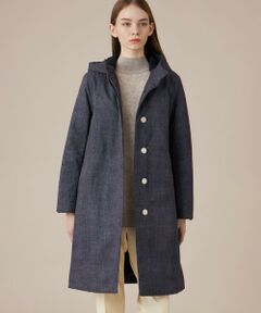 MACKINTOSH LONDON / マッキントッシュ ロンドン  その他アウター | 【ROSLEY/ロズリーフード】デニムプリントソロタフタコート