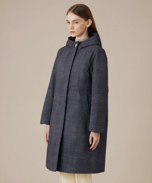 MACKINTOSH LONDON / マッキントッシュ ロンドン その他アウター | 【ROSLEY/ロズリーフード】デニムプリントソロタフタコート | 詳細4