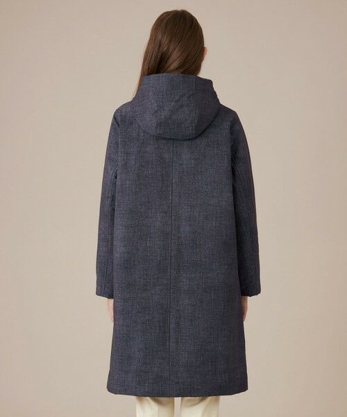 MACKINTOSH LONDON / マッキントッシュ ロンドン その他アウター | 【ROSLEY/ロズリーフード】デニムプリントソロタフタコート | 詳細5