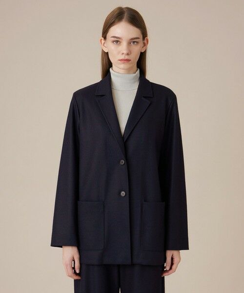 MACKINTOSH LONDON / マッキントッシュ ロンドン ノーカラージャケット | ウールスムースジャケット | 詳細4