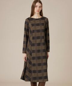 MACKINTOSH LONDON / マッキントッシュ ロンドン  ロング・マキシ丈ワンピース | プリントチェックワンピース