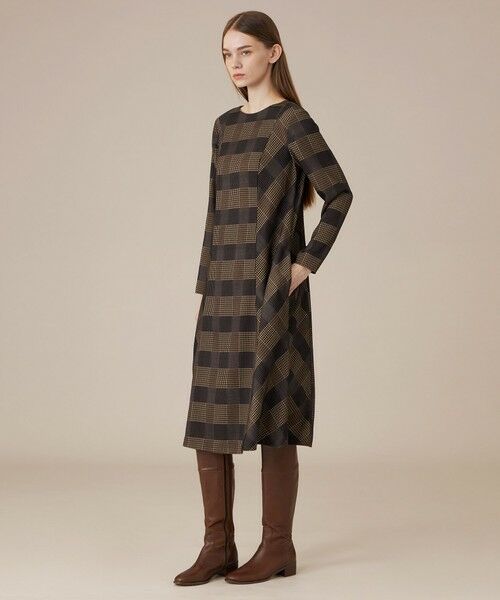 MACKINTOSH LONDON / マッキントッシュ ロンドン  ロング・マキシ丈ワンピース | プリントチェックワンピース | 詳細3