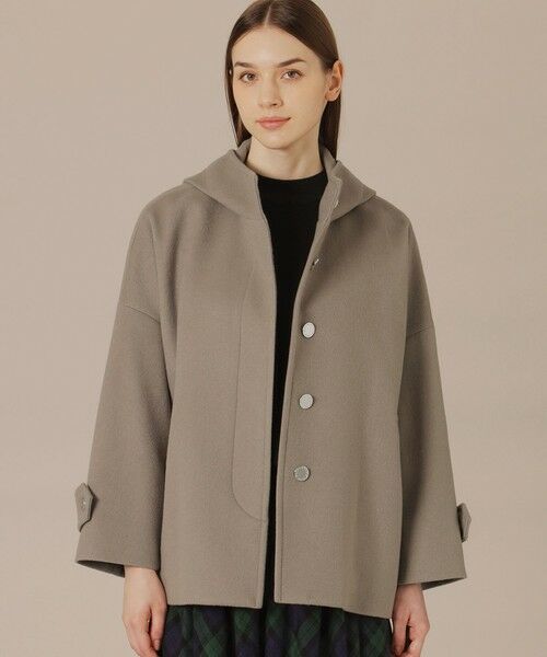 MACKINTOSH LONDON / マッキントッシュ ロンドン  その他アウター | 【ROSLEY/ロズリーフード】ぺコラム圧縮ビーバーフーデットコート（ブラウン5）