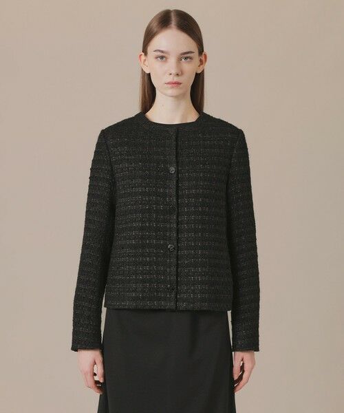 MACKINTOSH LONDON / マッキントッシュ ロンドン  ノーカラージャケット | ツイードノーカラージャケット | 詳細3