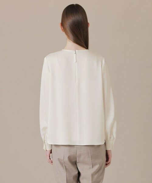 MACKINTOSH LONDON / マッキントッシュ ロンドン  シャツ・ブラウス | トリアセテートジョーゼットブラウス | 詳細6