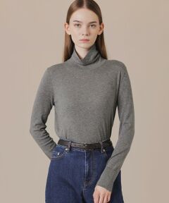 MACKINTOSH LONDON / マッキントッシュ ロンドン  ニット・セーター | 【SUPER FINE LAB.】メルテッドサウラコットンタートルネックプルオーバー