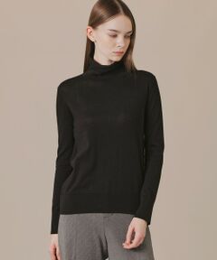 MACKINTOSH LONDON / マッキントッシュ ロンドン  ニット・セーター | 【SUPER FINE LAB.】メルテッドサウラコットンタートルネックプルオーバー