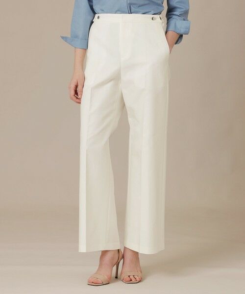 MACKINTOSH LONDON / マッキントッシュ ロンドン  その他パンツ | コットンダブルクロスパンツ（オフホワイト）