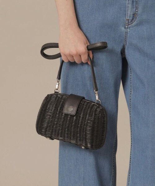 MACKINTOSH LONDON / マッキントッシュ ロンドン  メッセンジャーバッグ・ウエストポーチ | 【婦人画報4月号掲載】ボタニカルウォールラタンミニショルダー | 詳細1