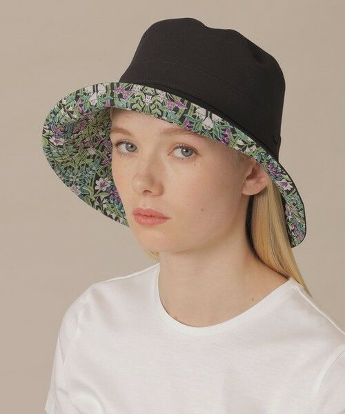 MACKINTOSH LONDON / マッキントッシュ ロンドン  ハット | 【婦人画報4月号掲載】ボタニカルウォールリバーシブルハット（ネイビー）