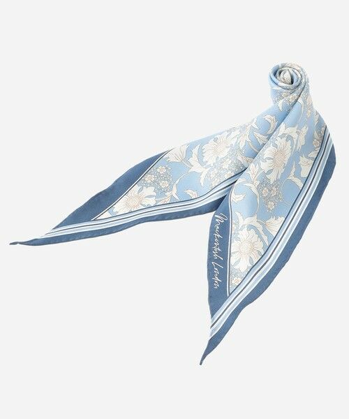 MACKINTOSH LONDON / マッキントッシュ ロンドン  マフラー・ショール・スヌード・ストール | 【婦人画報4月号掲載】【BIBURY FLOWER】バイブリーフラワーミニダイヤモンドシェイプスカーフ | 詳細6