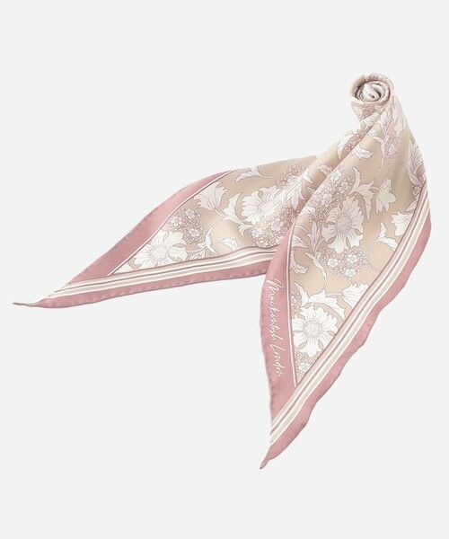 MACKINTOSH LONDON / マッキントッシュ ロンドン  マフラー・ショール・スヌード・ストール | 【婦人画報4月号掲載】【BIBURY FLOWER】バイブリーフラワーミニダイヤモンドシェイプスカーフ | 詳細7