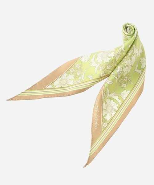 MACKINTOSH LONDON / マッキントッシュ ロンドン  マフラー・ショール・スヌード・ストール | 【婦人画報4月号掲載】【BIBURY FLOWER】バイブリーフラワーミニダイヤモンドシェイプスカーフ | 詳細8