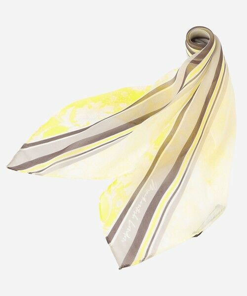 MACKINTOSH LONDON / マッキントッシュ ロンドン  マフラー・ショール・スヌード・ストール | 【婦人画報4月号掲載】【BIBURY FLOWER】バイブリーフラワーパネルスクエアスカーフ | 詳細4