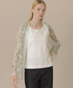 MACKINTOSH LONDON / マッキントッシュ ロンドン  マフラー・ショール・スヌード・ストール | 【婦人画報4月号掲載】【BIBURY FLOWER】スケッチバイブリーフラワーウェアラブルスカーフ