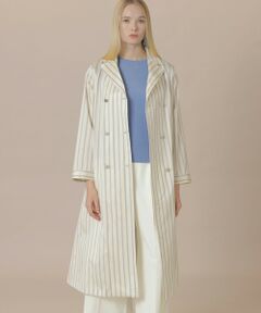 MACKINTOSH LONDON / マッキントッシュ ロンドン  その他アウター | ポリエステルシルクストライプコートドレス