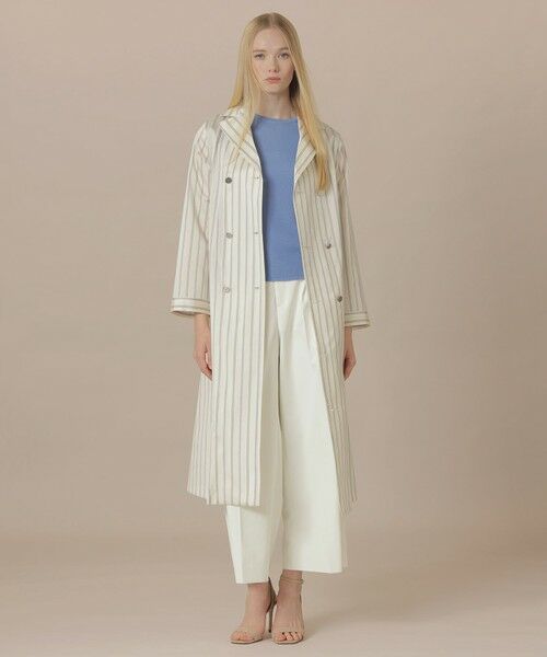 MACKINTOSH LONDON / マッキントッシュ ロンドン  その他アウター | ポリエステルシルクストライプコートドレス | 詳細3